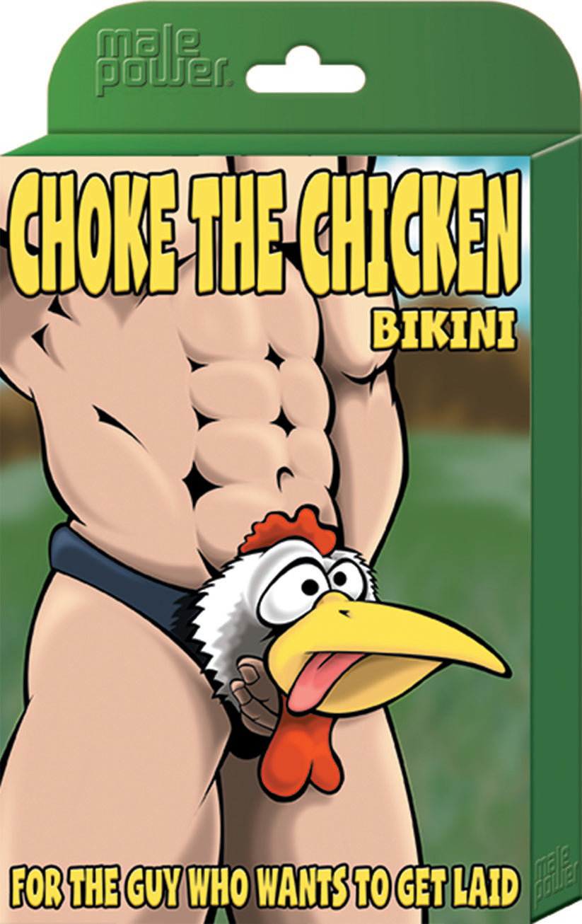 "Choke the Chicken Bikini - One Size - Black MP-PAK725BKOS"