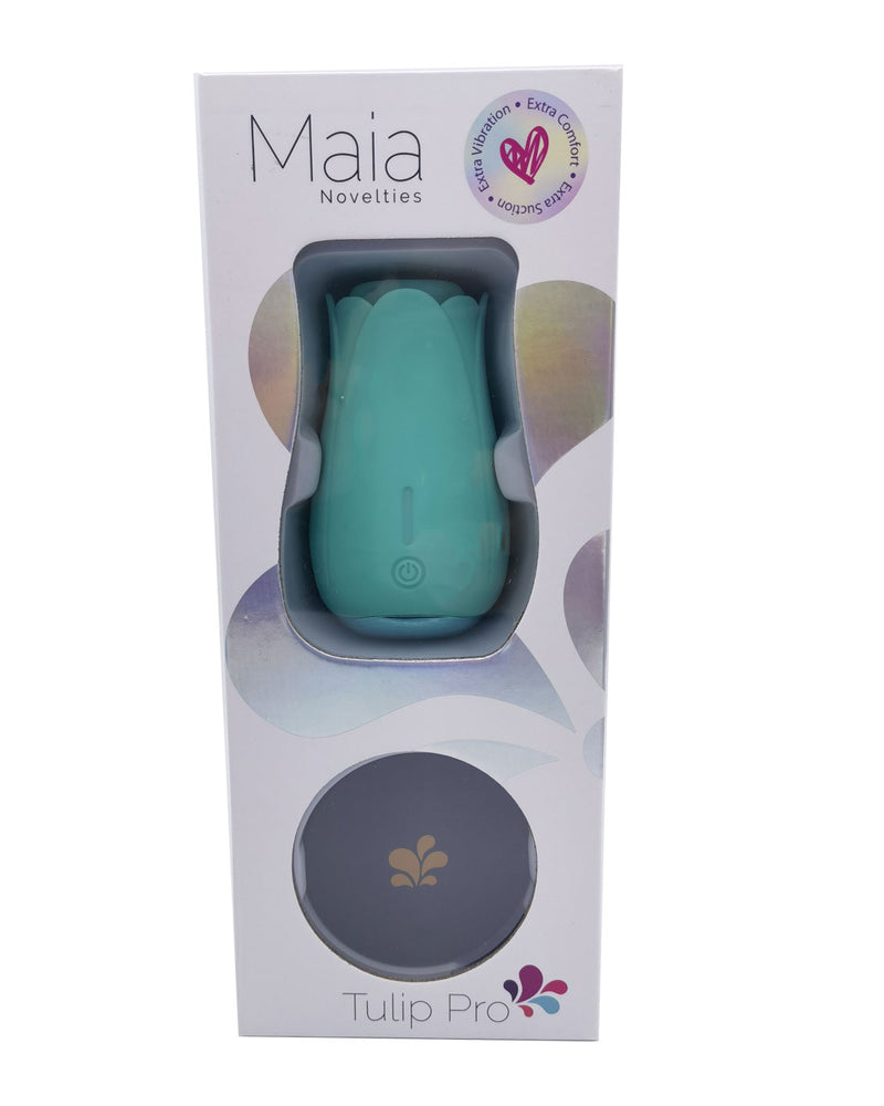 "Tulip Pro 15-Function Suction Vibe With Wireless Charging - Teal Blue MTMA2103V2-B5"