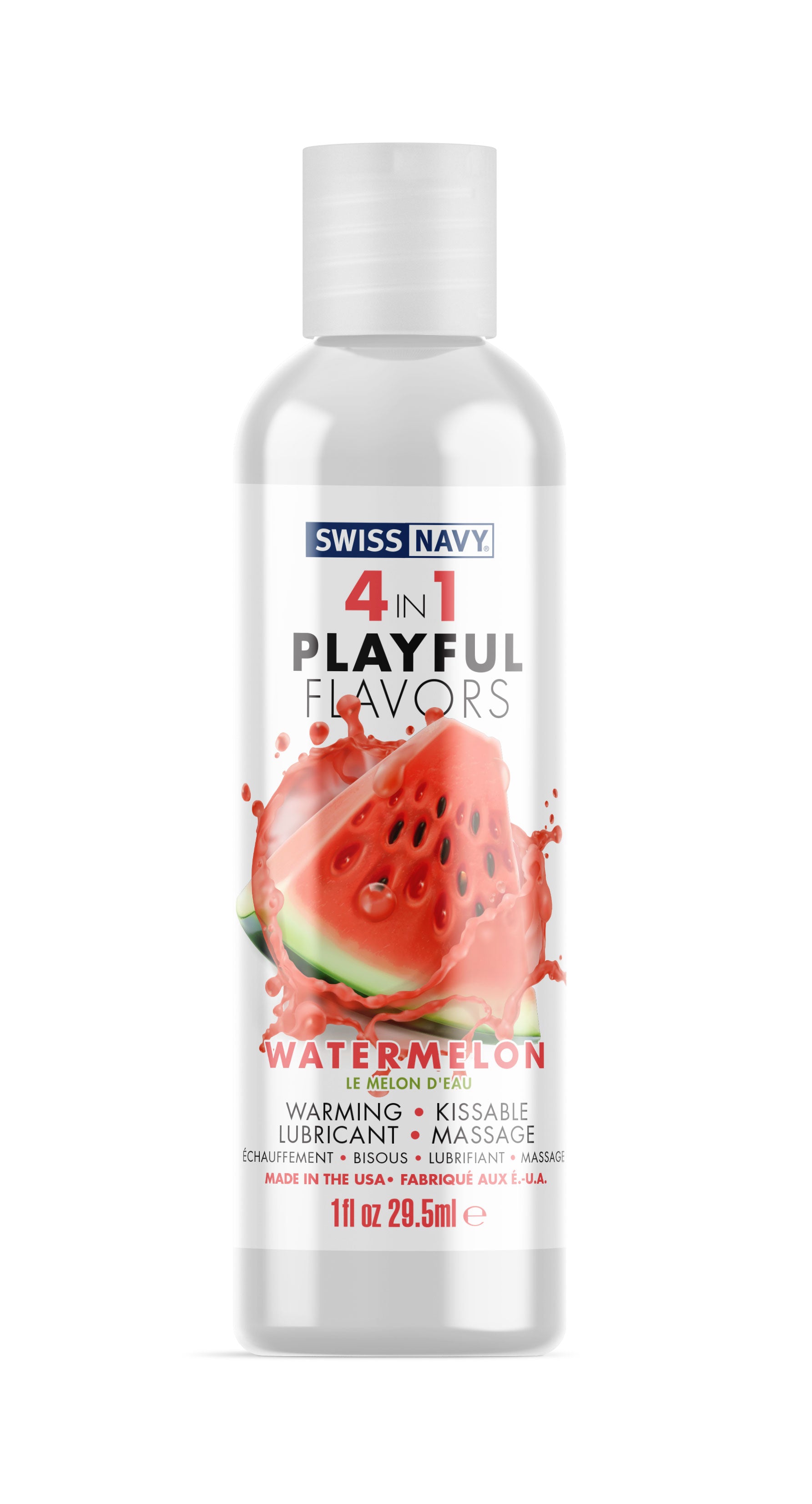 "Swiss Navy 4-in-1 Playful Flavors - Watermelon 1 Oz MD-SN4N1FWM1"