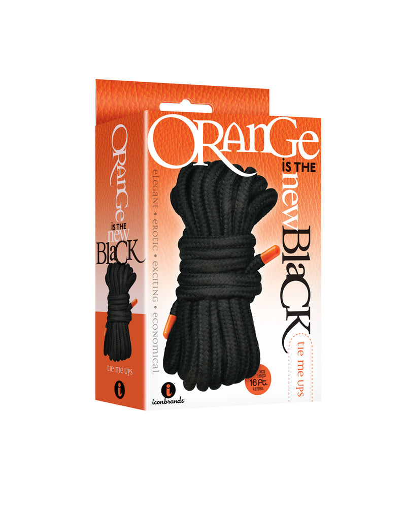 The 9's Orange Is the New Black Tie Me Ups - Black