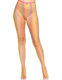 "Ombre Rainbow Woven Net Tights - One Size - Rainbow LA-9235RBWOS"