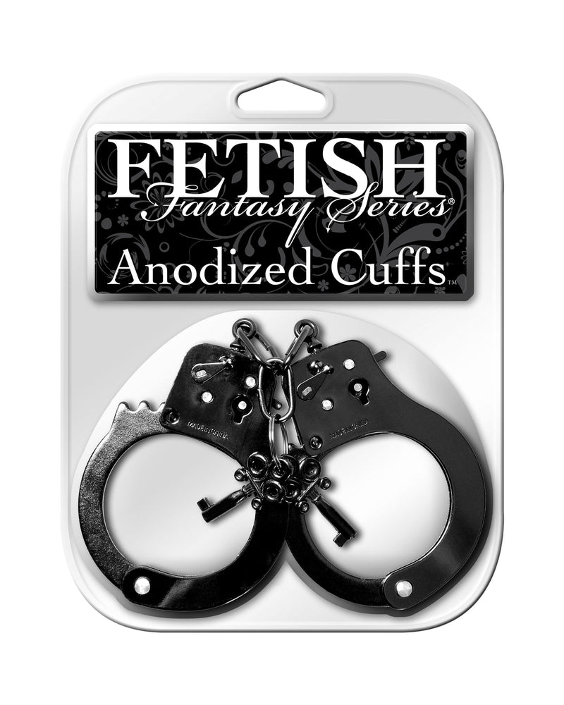 "Fetish Fantasy Series Anodized Cuffs - Black PD3816-23"