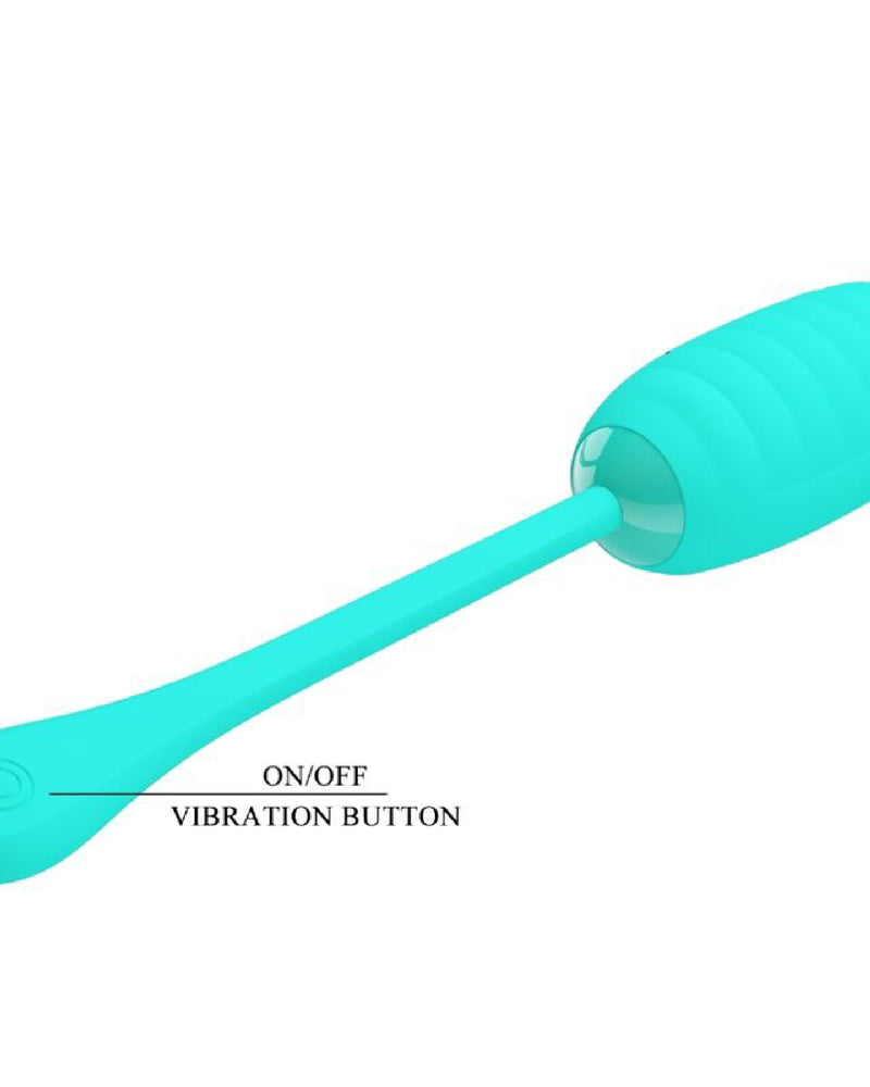 "Kirk Rechargeable Vibrating Egg - Turquoise BI-014654-4"
