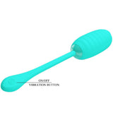 "Kirk Rechargeable Vibrating Egg - Turquoise BI-014654-4"