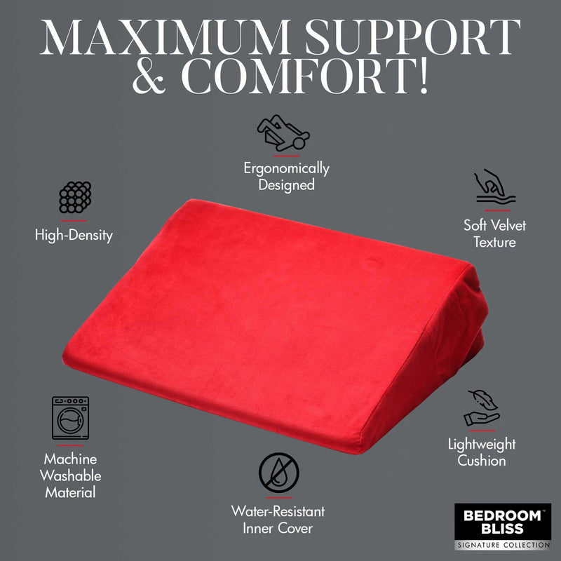 "Love Cushion Small Wedge Pillow - Red BB-AH178"