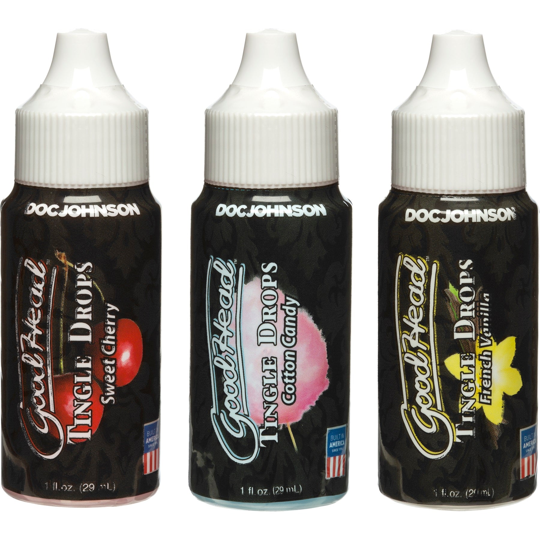 "Goodhead - Tingle Drops- 3-Pack - French Vanilla, Cotton Candy, Sweet Cherry DJ1360-19-BX"