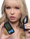 E-Stim and Vibrating Anal Plug - Black