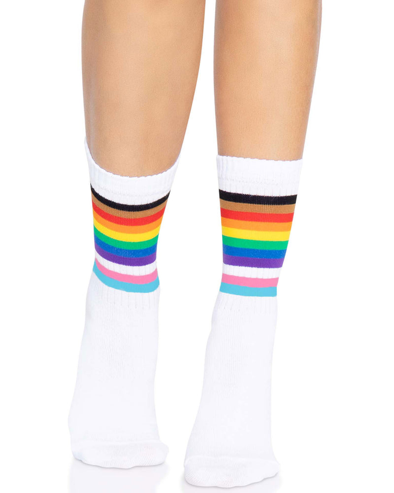 Pride Crew Socks - One Size - Rainbow