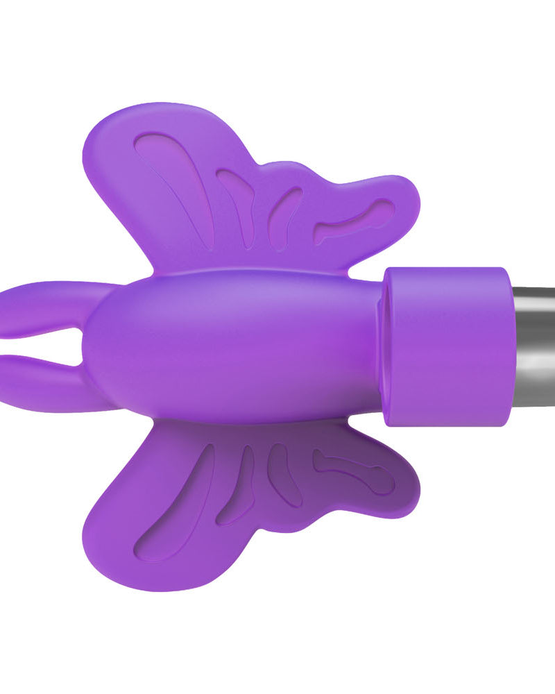 "The 9's Flirt Finger Butterfly Finger Vibrator - Purple ICB2671-2"