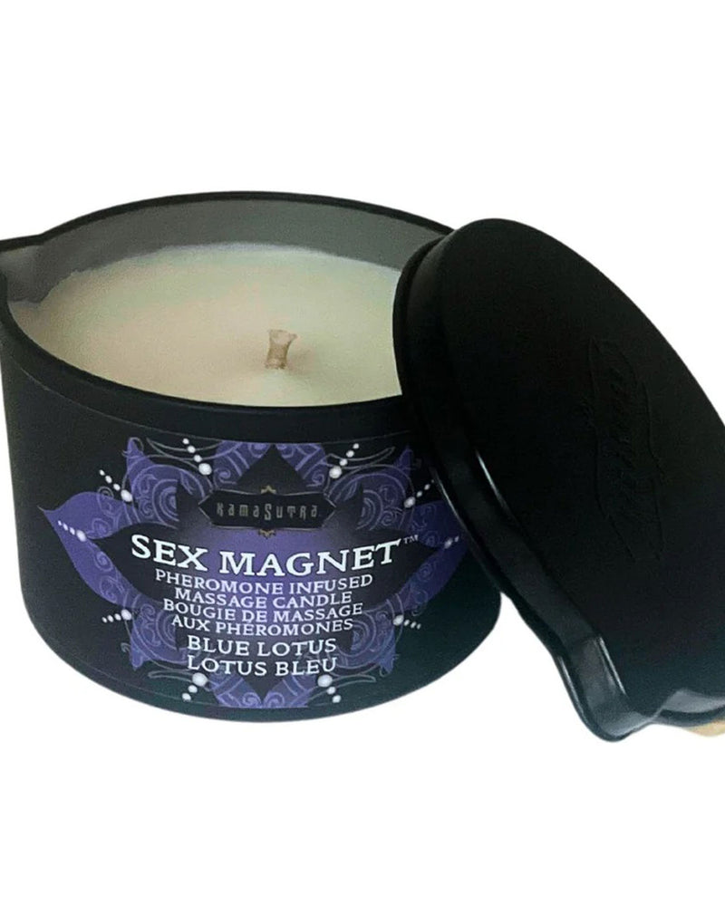 "Sex Magnet Blue Lotus Pheromone Massage Candle 6oz KS-12071"