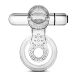 "Stay Hard - 10 Function Vibrating Tongue Ring - Clear BL-66912"