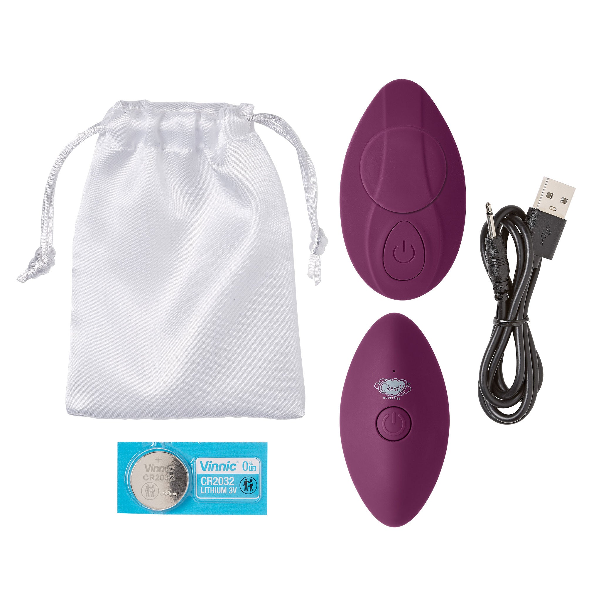 "Cloud 9 Panty Pleasures Magnetic Panty Vibe - Plum WTC958"