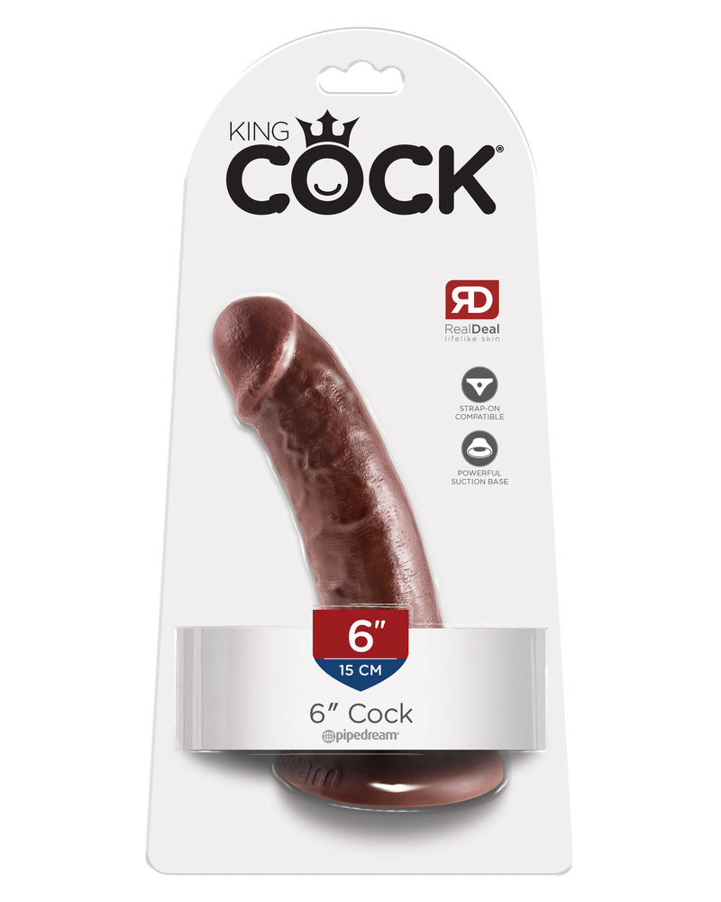King Cock 6-Inch Cock - Brown