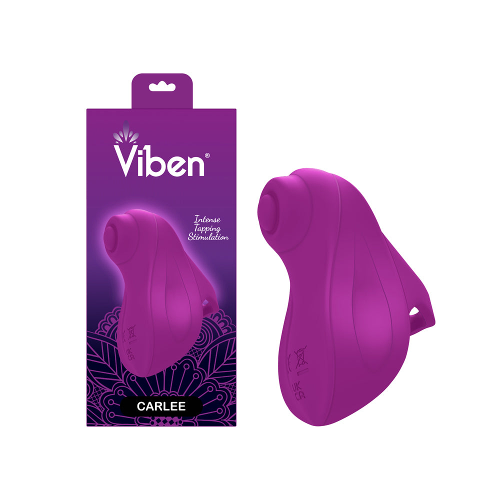 (Presale Only) - Carlee - Berry - Powerful Tapping Finger Vibe With Comfort Grip Ring