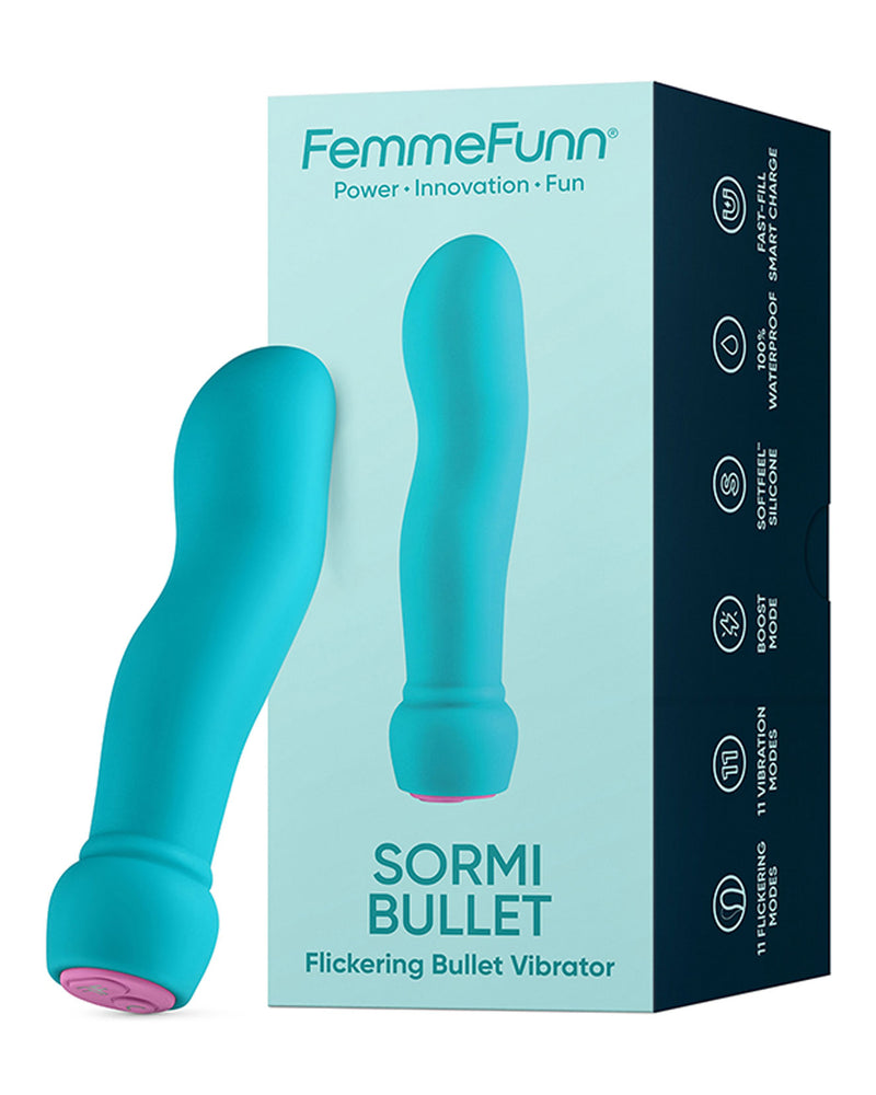 Sormi Bullet Flickering Bullet Vibrator -Turquoise
