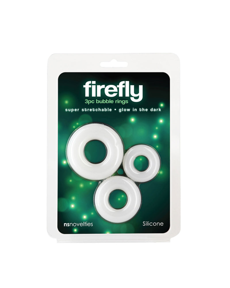 "Firefly - 3 Pc Bubble Rings - White NSN-0474-01"