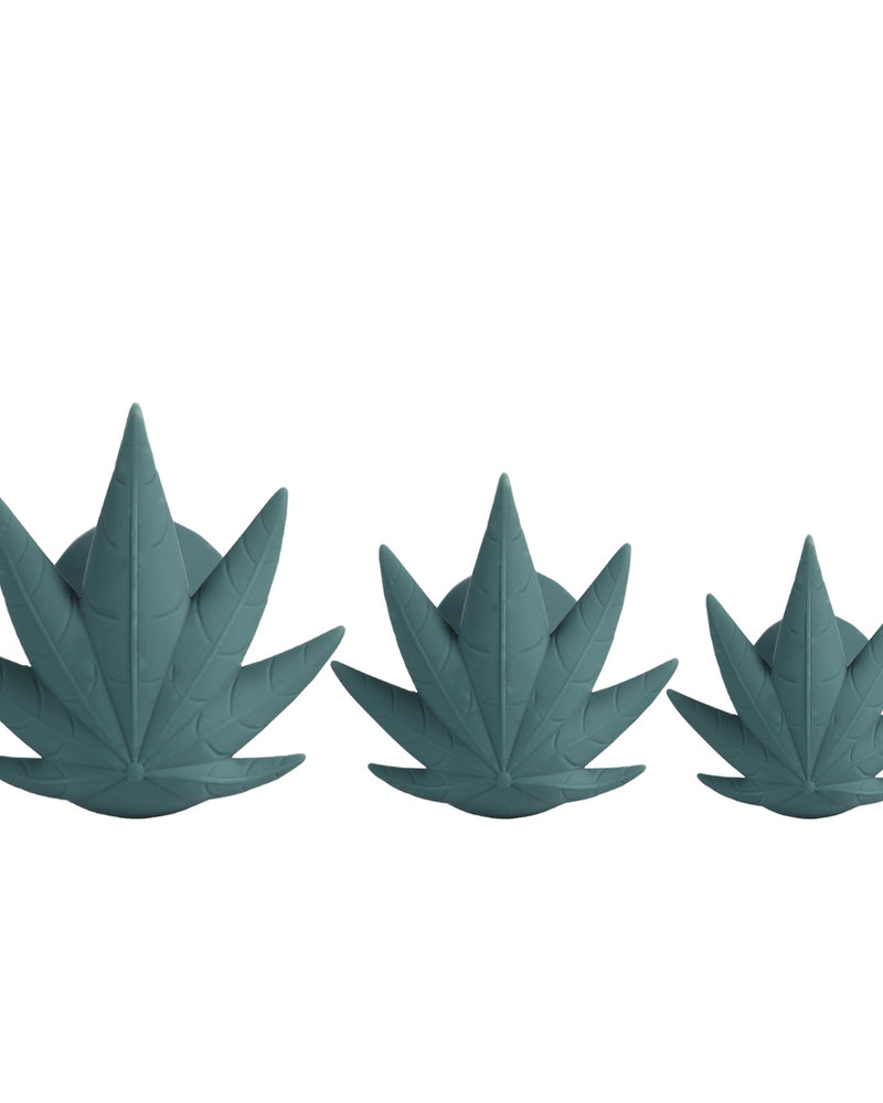 "Doobies Pot Leaf Anal Trainer Silicone Set - Green MTMA2004-LF"