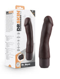 Dr. Skin Silicone  Dr. Steve - 7 Inch Vibrating Dildo - Brown