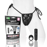 Screaming O 4t - Vibrating Panty Set With Remote Control Ring - Black