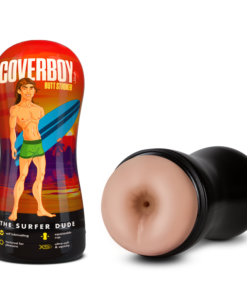 Coverboy - the Surfer Dude - Self Lubricating Stroker - Beige