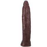 Signature Cocks - Damion Dayski - 12 Inch Ultraskyn Cock With Removable Vac-U-Lock Suction Cup - Chocolate