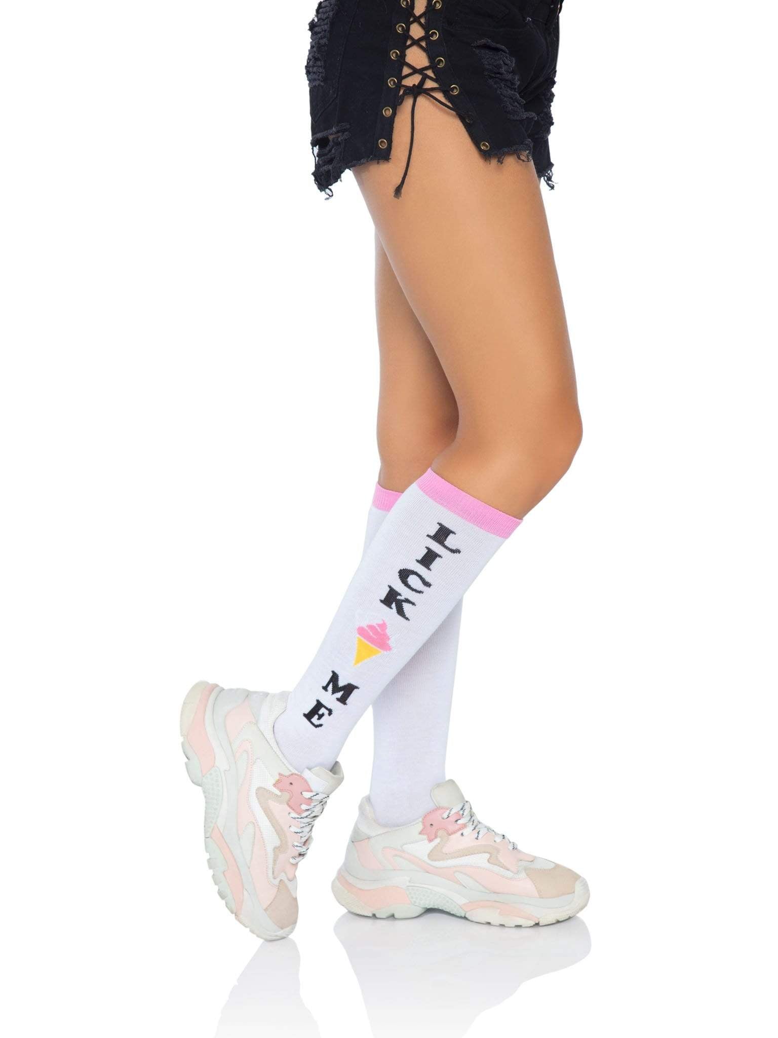 "Lick Me Knee Socks LA-5620"