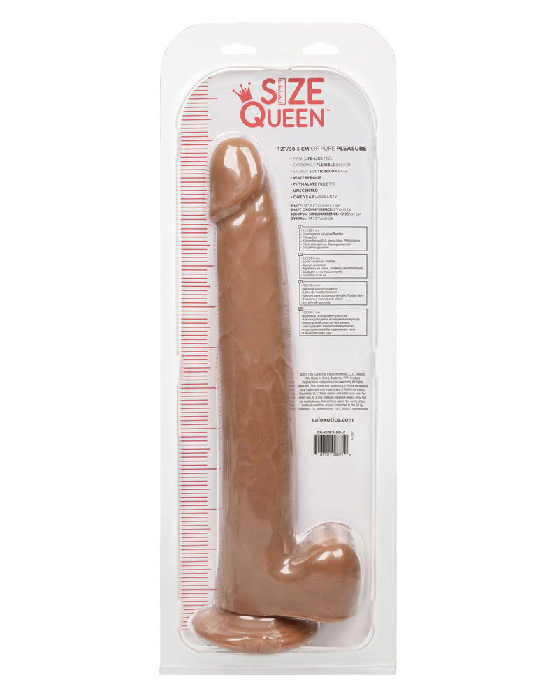 Size Queen 12 inch/30.5 Cm - Brown