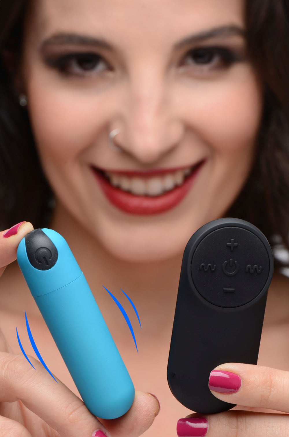 "Bang Vibrating Bullet With Remote Control - Blue BNG-AG366-BLU"