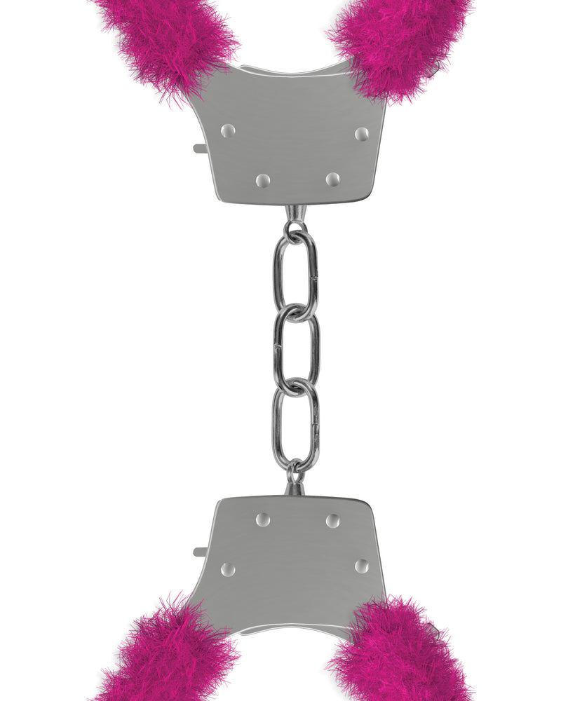 "Pleasure Furry Handcuffs - Pink OU-OU004PNK"