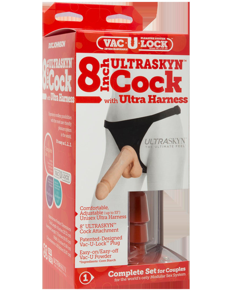 Vac-U-Lock Set - 8 Inch Ultraskyn Ultra Harness