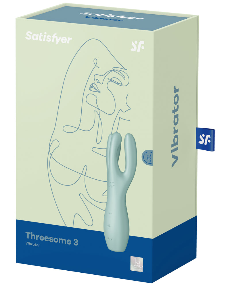 "Threesome 3 Vibrator - Mint SAT-J2018-243-2"
