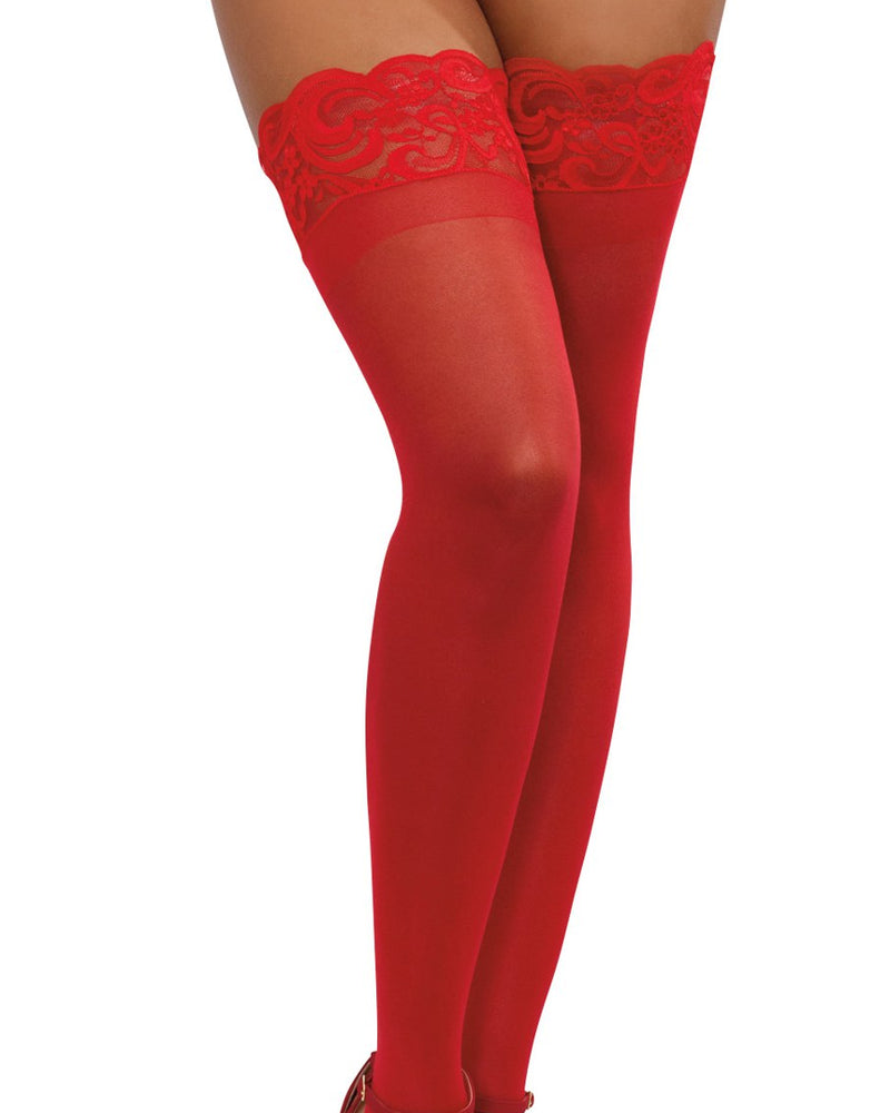 Thigh High - One Size - Red