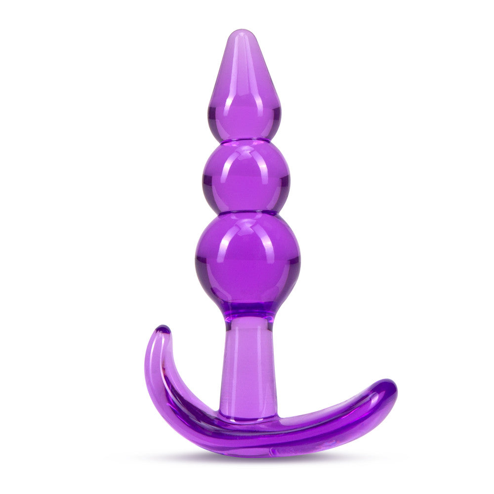 "B Yours - Triple Bead Anal Plug - Purple BL-24411"