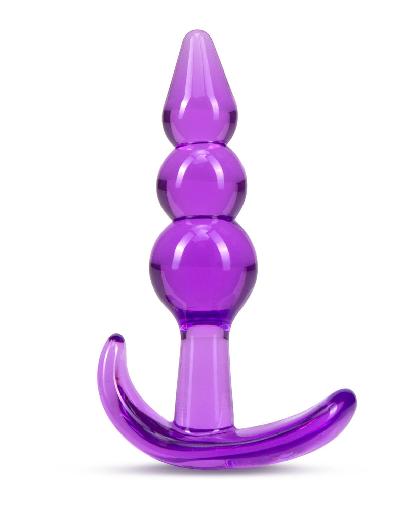 "B Yours - Triple Bead Anal Plug - Purple BL-24411"