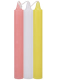 Japanese Drip Candles - 3 Pack - Pink, White, Yellow