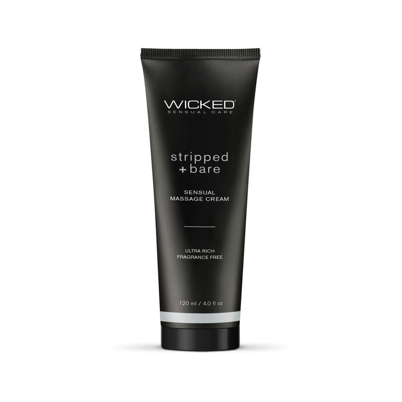 Stripped and Bare - Unscented Sensual Massage Cream - 4 Oz