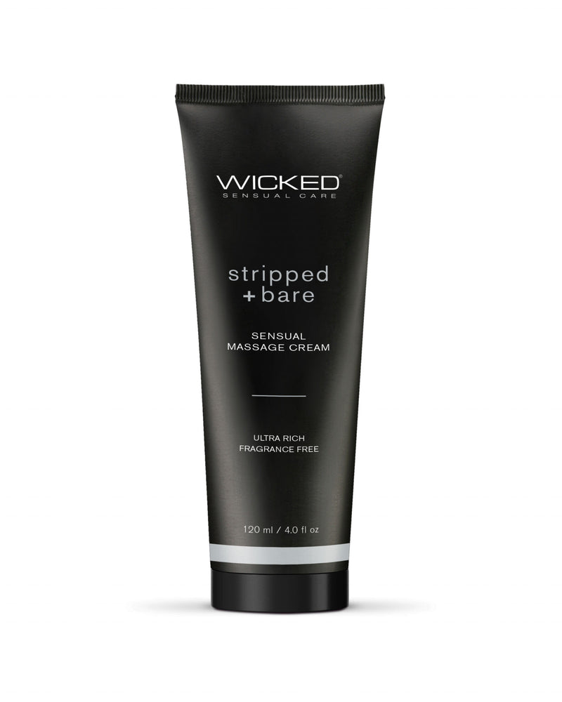 "Stripped and Bare - Unscented Sensual Massage Cream - 4 Oz WS-90944"