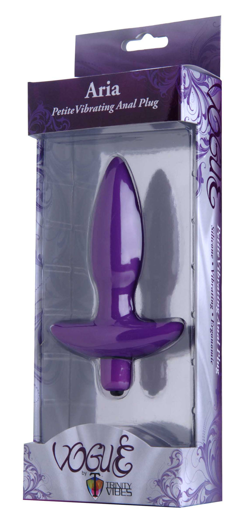 Aria Vibrating Silicone Anal Plug - Small