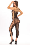 "Animal Crotchless Bodystocking - One Size - Black RR-7076BLKOS"