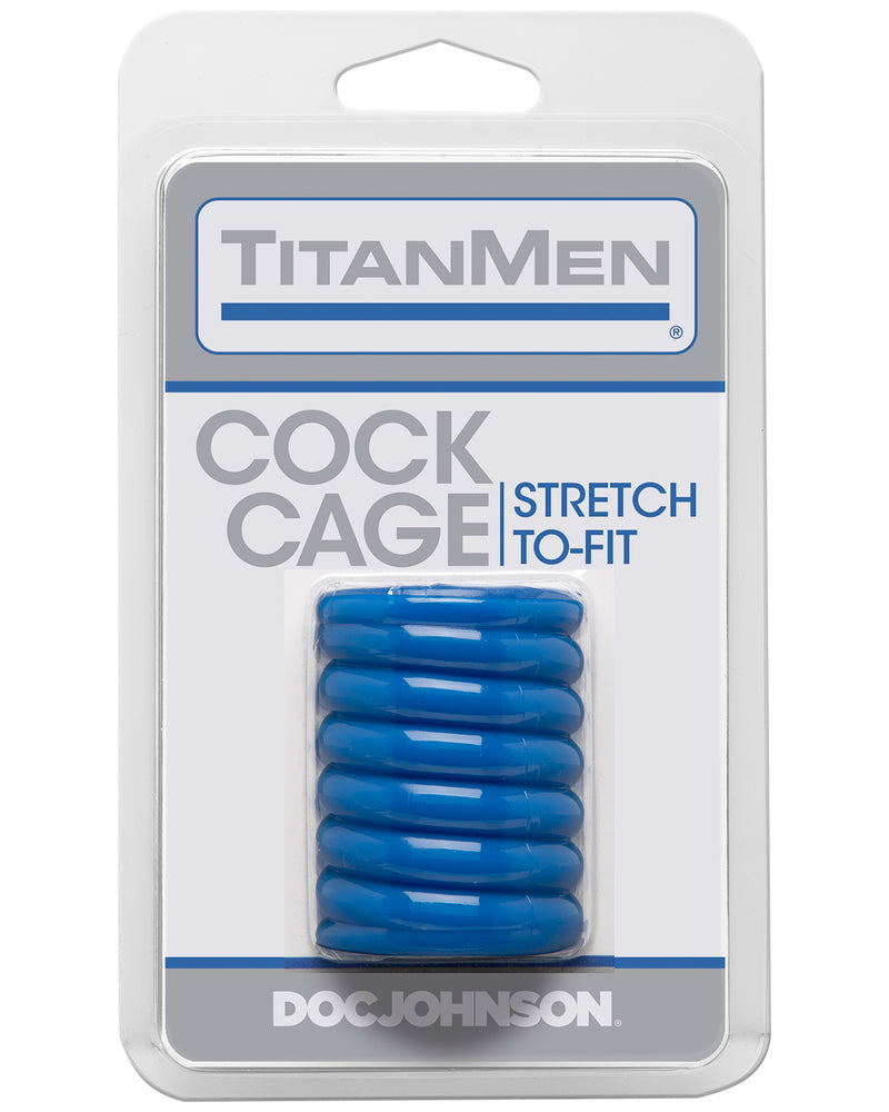 Titanmen Cock Cage - Blue