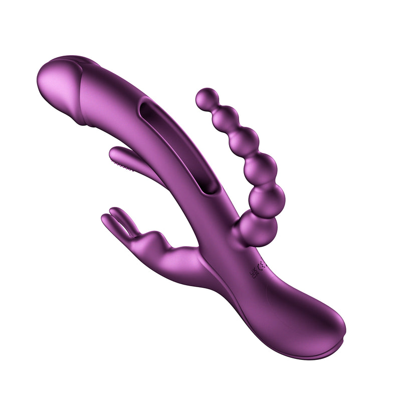 "Trilux - App Controlled Rabbit Vibrator - Purple H-VS-22-952PU"