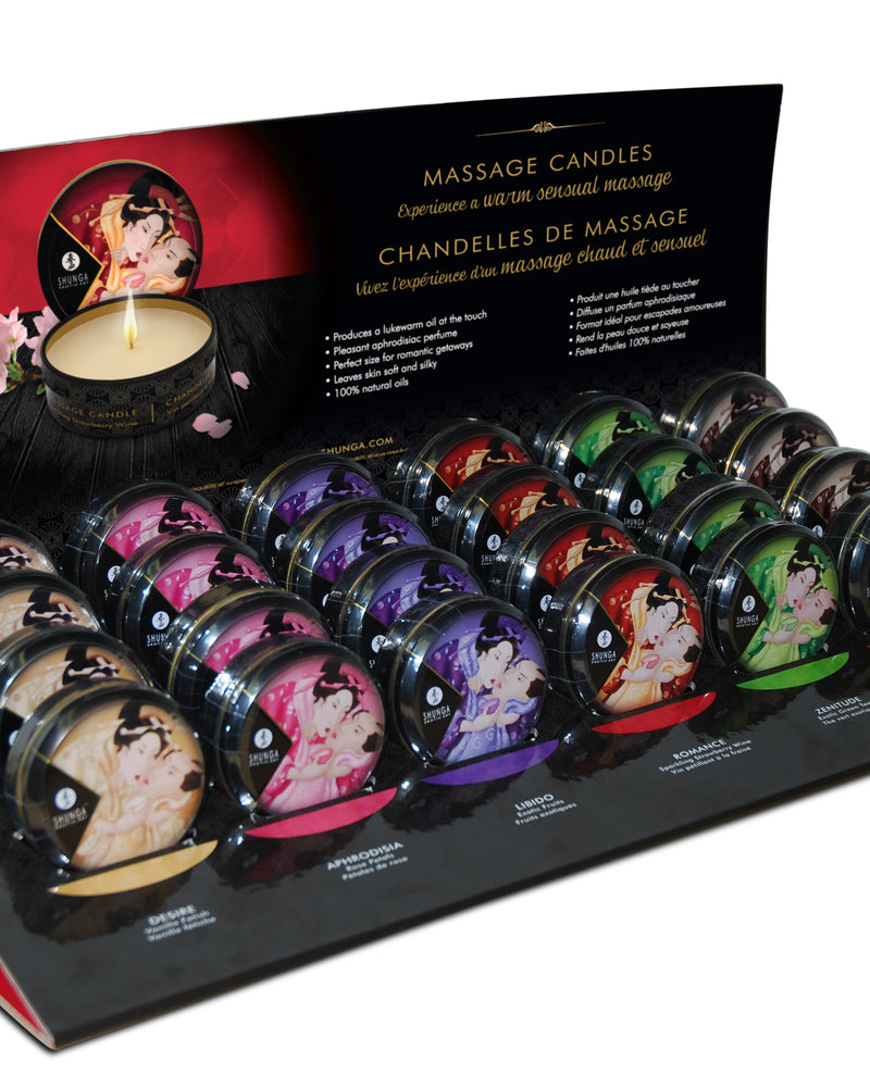 Mini Massage Candle Display - 24 Count