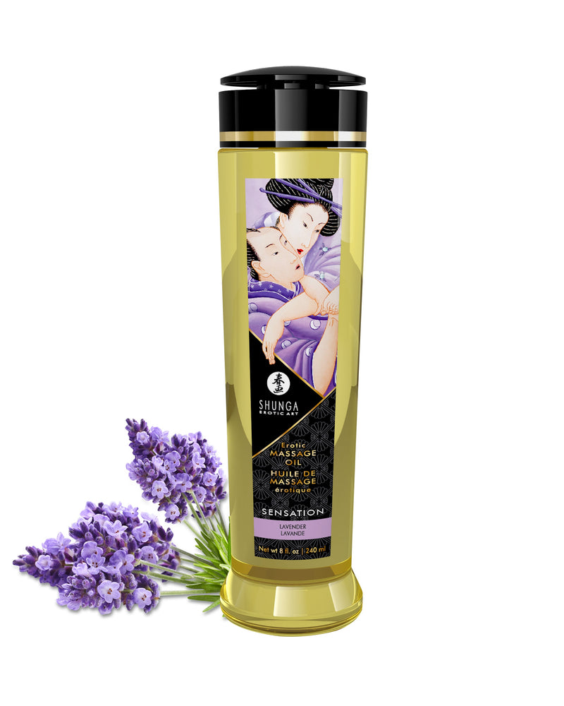 "Massage Oils - Sensation - 8 Fl. Oz. Lavender SHU1206"