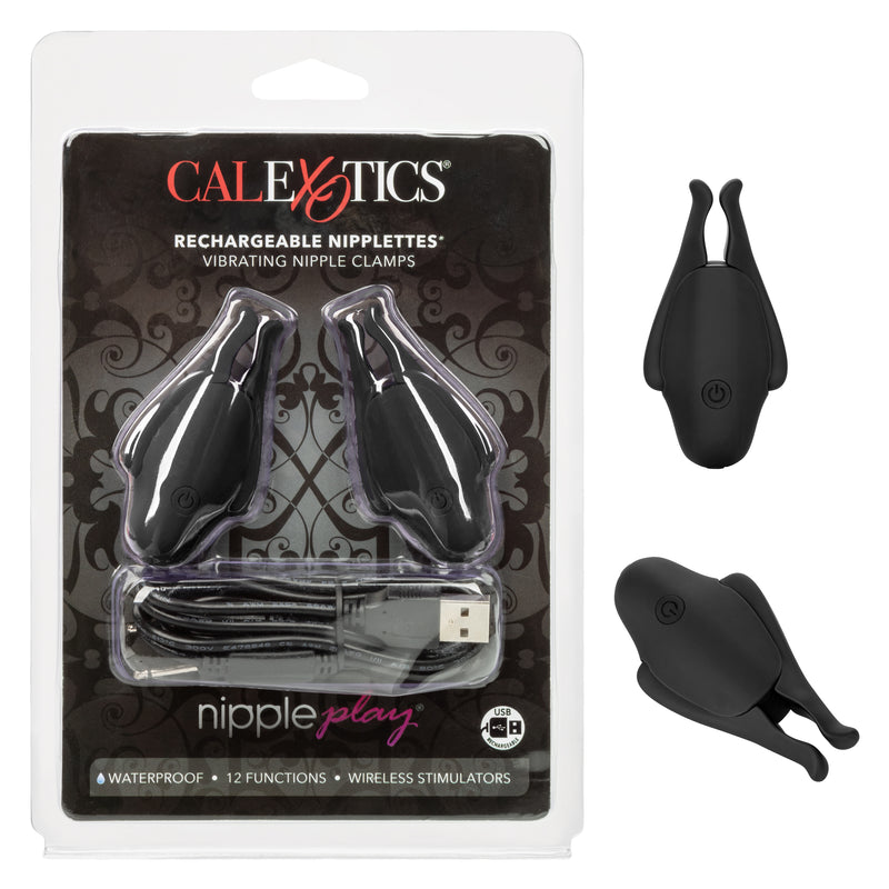 "Nipple Play Rechargeable Nipplettes - Black SE2589502"