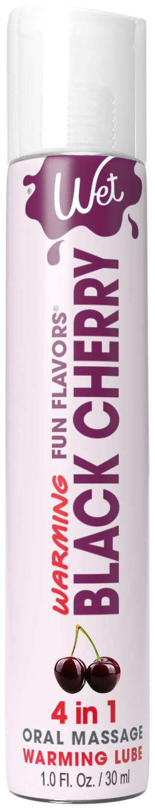 "Wet Warming Fun Flavors - Black Cherry - 4 in 1 Lubricant 1 Oz WT20445"