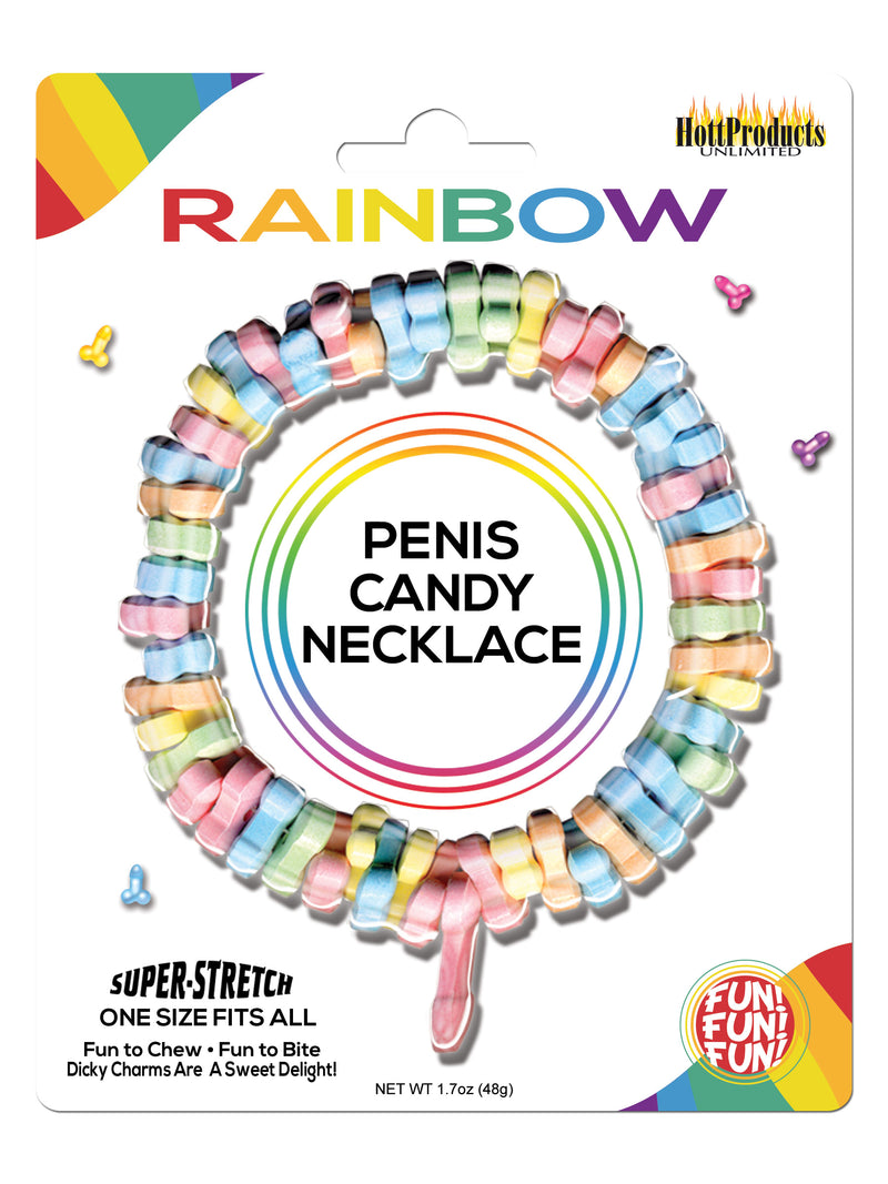 "Rainbow Penis Candy Necklace HTP2157"