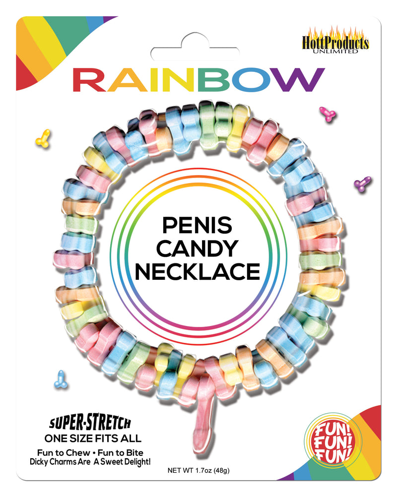 "Rainbow Penis Candy Necklace HTP2157"