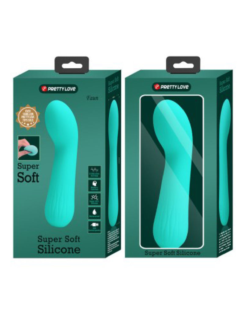 "Faun Rechargeable Vibrator - Turquoise BI-014724-4"