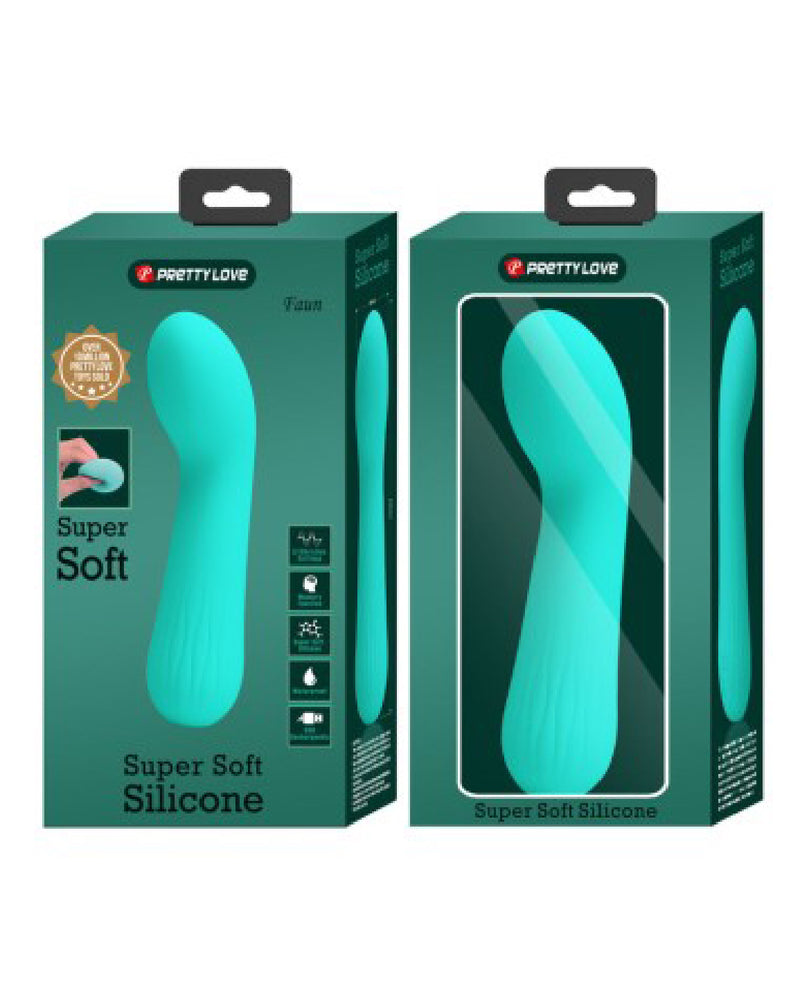 "Faun Rechargeable Vibrator - Turquoise BI-014724-4"