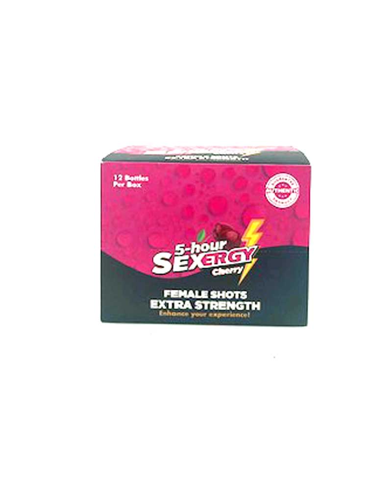 "Sexergy - Female Liquid Shot 12 Ct Display - Cherry CG-SEXFLIQ"